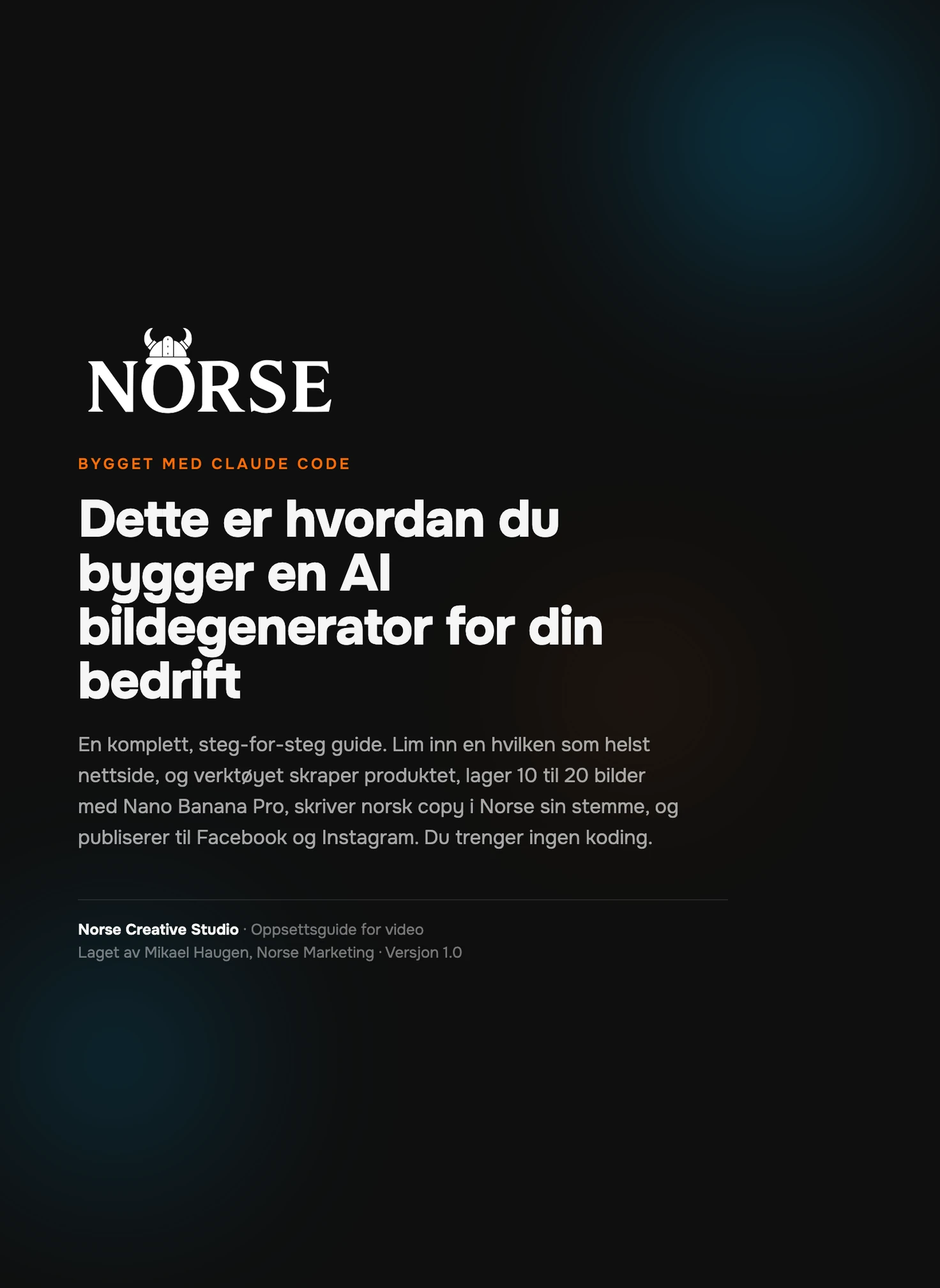 Forsiden av guiden, Se hvordan du bygger en AI bildegenerator for din bedrift