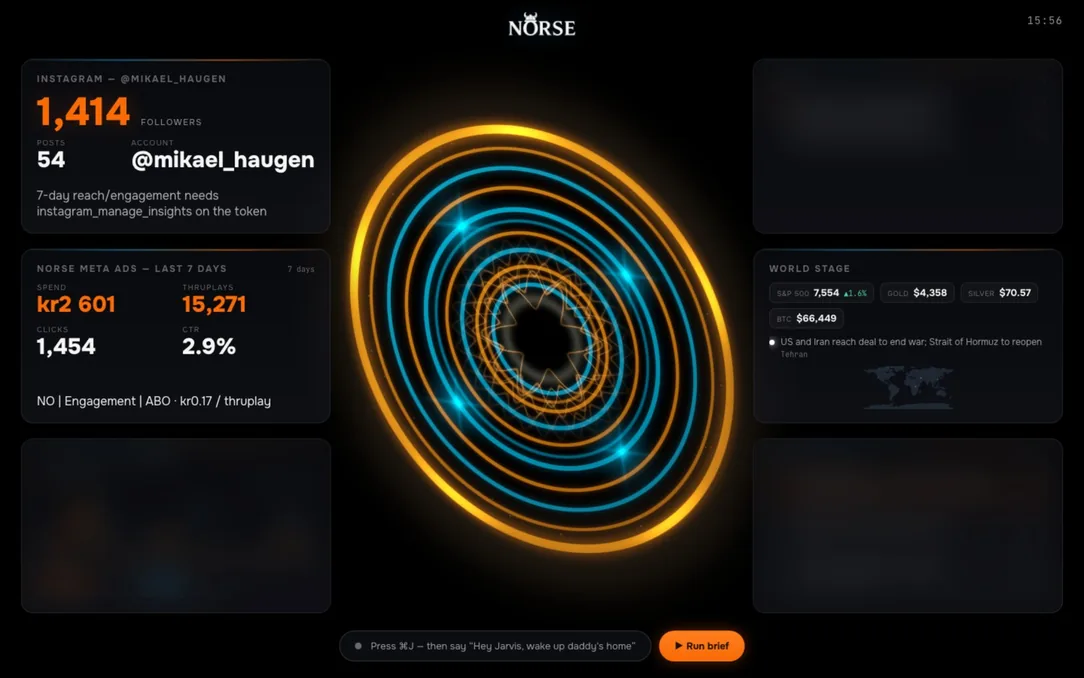 Norse Jarvis dashboard