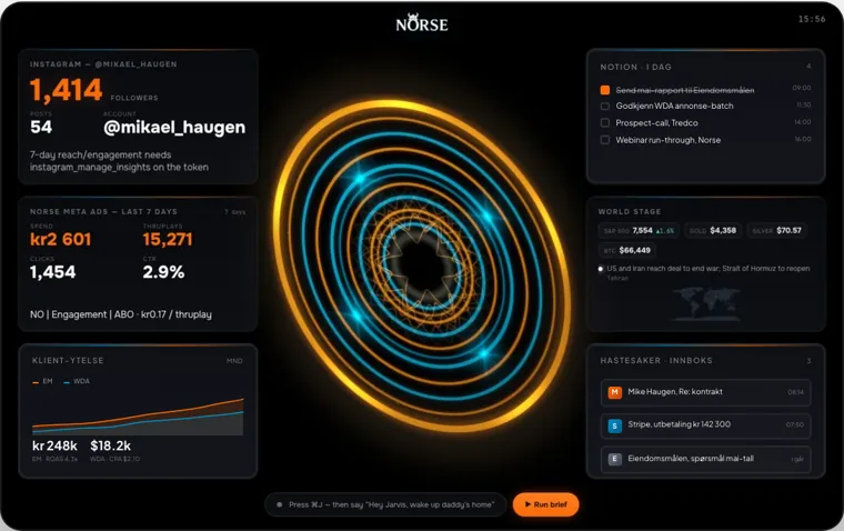 Bygg et Jarvis-dashboard