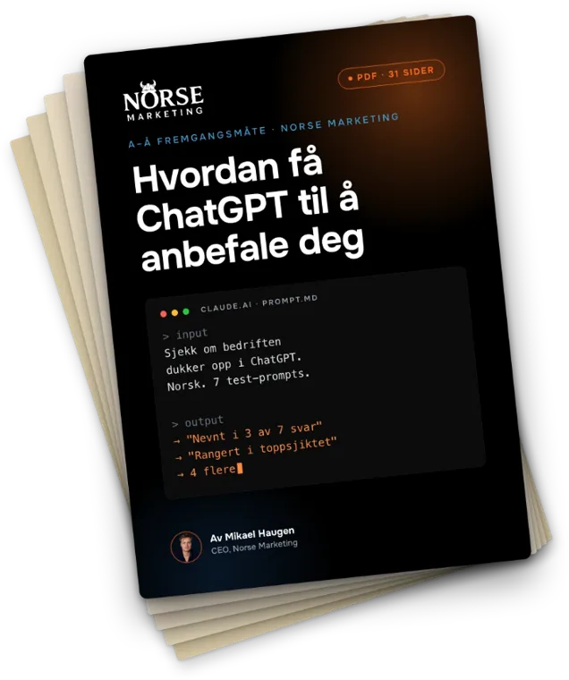 Bli anbefalt av ChatGPT