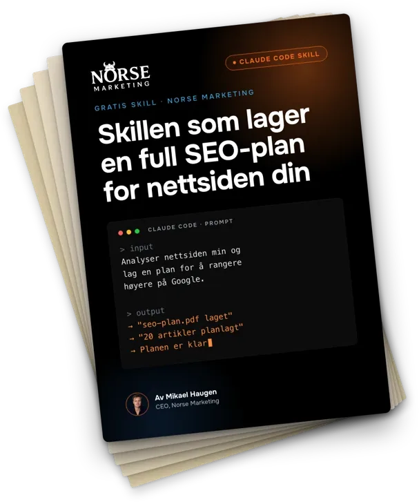 SEO-plan for nettsiden din
